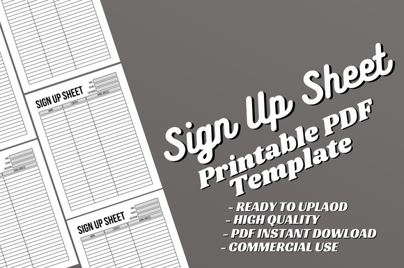 Beyond the Basic Sign-Up: A Template for Organized Creativity