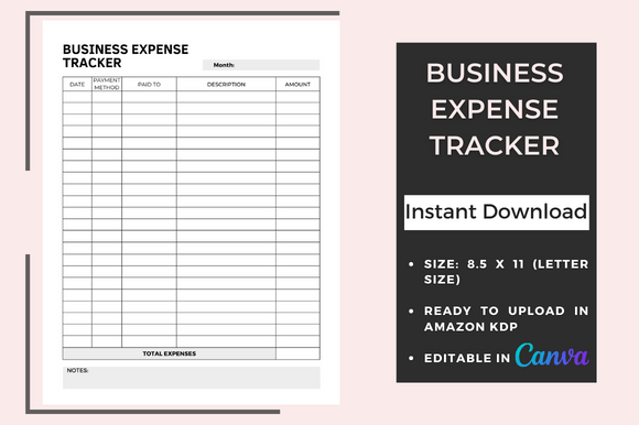 Business Expense Tracker: KDP Interior Edition