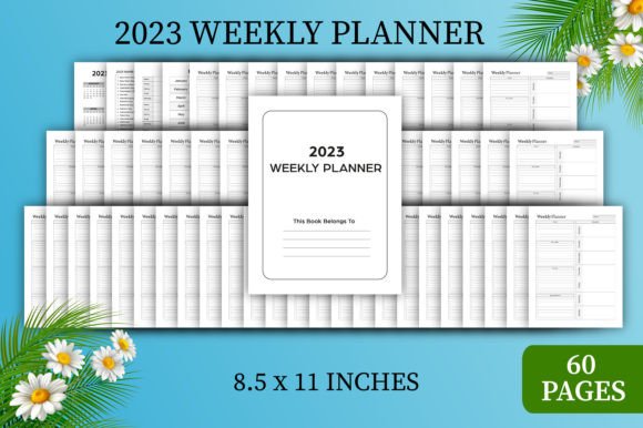 Editable 2023 Weekly Planner for KDP: Your Creative Blueprint