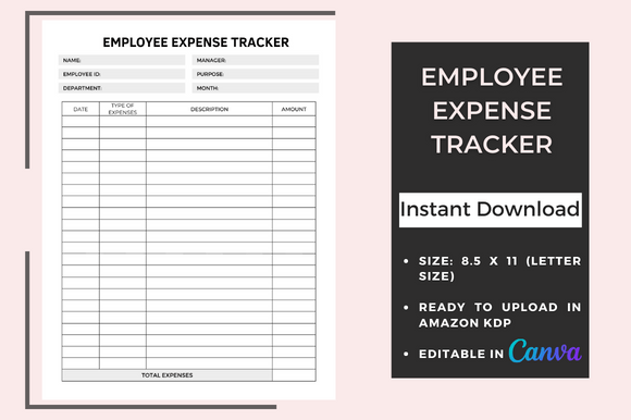Employee Expense Tracker: A Practical KDP Interior for Low-Content Publishing