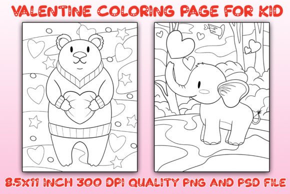 Evaluating Valentine s Coloring Pages Vol 04 for Creative and Commercial Use