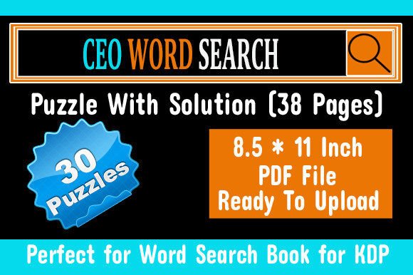 Finding Focus and Fun: Exploring the CEO Word Search Puzzle KDP Interior