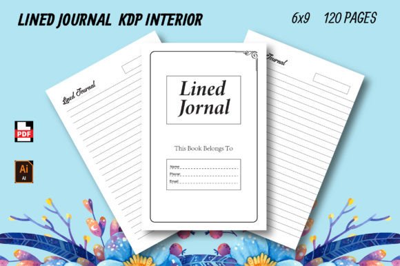 Lined Journal-KDP Interior Design Asset