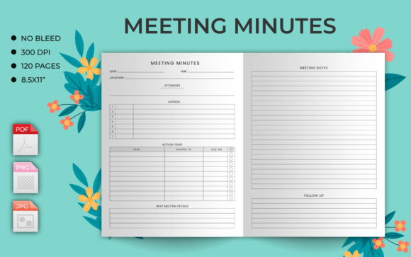 Meeting Minutes Log â KDP Interior: A Practical Foundation for Organized Meetings and Instant Publishing
