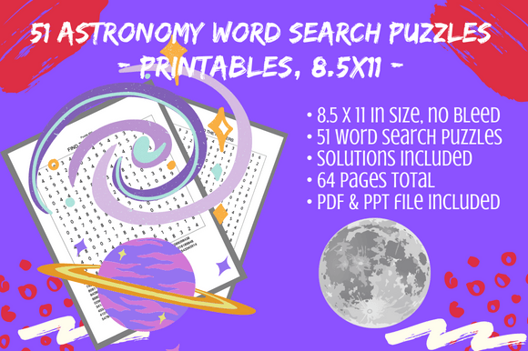 The Educational Power of 51 Astronomy and Space Word Searches