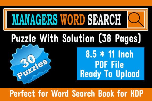 The Manager Word Search Puzzle: A Tool for Focus, Vocabulary, and Stress Relief