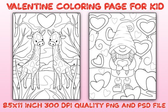 Unlock Creative Relaxation with Valentine's Coloring Pages Vol 05