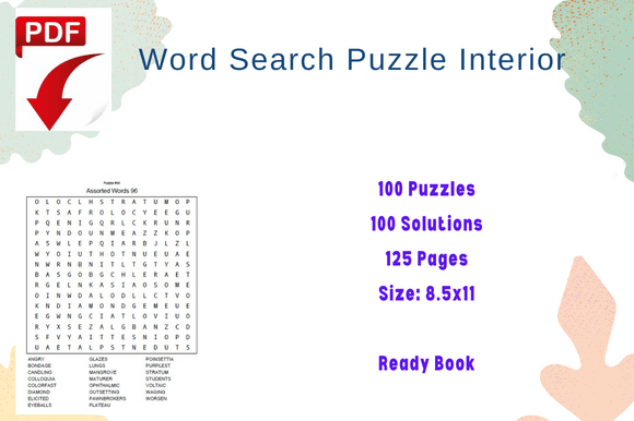 Unlocking Brain Power and Relaxation with a Word Search 100 Puzzles Activity Book