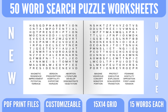 Word Search Puzzle Worksheets: A Versatile Resource for Every Passion and Project