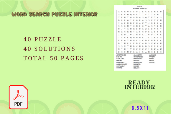 Your Shortcut to Publishing Success: The 40-Puzzle Word Search Book Interior for KDP